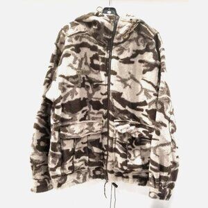 VTG Columbia Mens L Gallatin Wool Snow Camo Hunting Jacket Hooded Monarch Pass